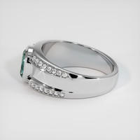 1.16 Ct. Greenish Blue Sapphire Ring, 10K White Gold 4