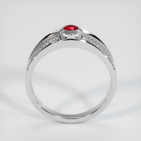 0.45 Ct. Ruby Ring, 14K White Gold 3