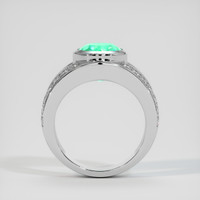 3.88 Ct. Emerald Ring, 18K White Gold 3