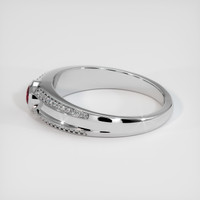 0.45 Ct. Ruby Ring, 18K White Gold 4