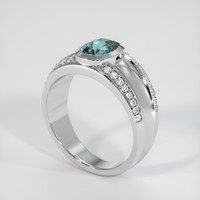 1.16 Ct. Sapphire Ring, 18K White Gold 2
