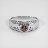 1.10 Ct. Sapphire Ring, 18K White Gold 1