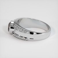 1.10 Ct. Sapphire Ring, 18K White Gold 4