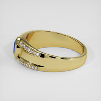0.95 Ct. Blue Sapphire Ring, 14K Yellow Gold 4