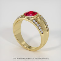2.77 Ct. Ruby Ring, 18K Yellow Gold 2