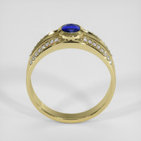 0.95 Ct. Blue Sapphire Ring, 18K Yellow Gold 3
