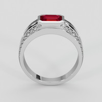 1.03 Ct. Pinkish Red Ruby Ring, Platinum 950 3