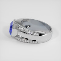 6.64 Ct. Blue Sapphire Ring, Platinum 950 4