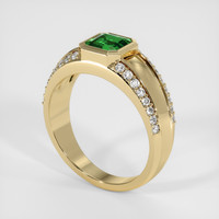 1.31 Ct. Green Chrome Tourmaline Ring, 10K Yellow Gold 2