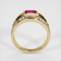 0.84 Ct. Ruby Ring, 14K Yellow Gold 3