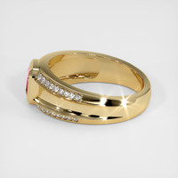 0.86 Ct. Pink Sapphire Ring, 14K Yellow Gold 4