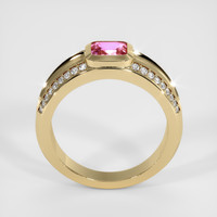 0.86 Ct. Pink Sapphire Ring, 18K Yellow Gold 3