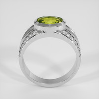 1.90 Ct. Yellowish Green Sapphire Ring, Platinum 950 3
