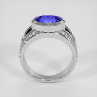 2.80 Ct. Violetish Blue Tanzanite Ring, 18K White Gold 3