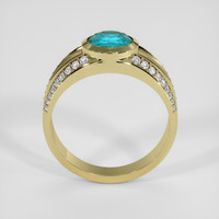 1.55 Ct. Bluish Green Grandidierite Ring, 14K Yellow Gold 3