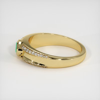 0.37 Ct. Emerald Ring, 18K Yellow Gold 4