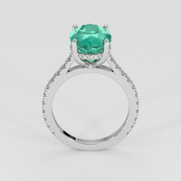 4.00 Ct. Emerald Ring, Platinum 950 3