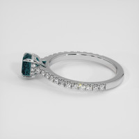 0.96 Ct. Greenish Blue to Purple Alexandrite Ring, Platinum 950 4
