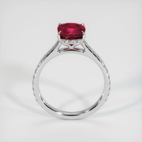 3.36 Ct. Ruby Ring, Platinum 950 3