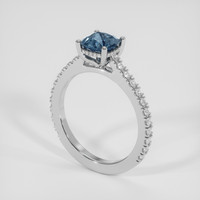 1.56 Ct. Blue Sapphire Ring, Platinum 950 2