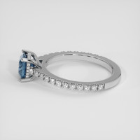 1.56 Ct. Blue Sapphire Ring, Platinum 950 4