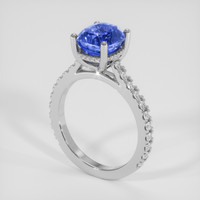 3.39 Ct. Blue Sapphire Ring, Platinum 950 2