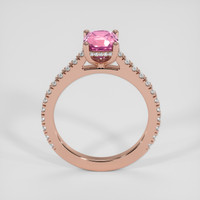 1.59 Ct. Purplish Pink Sapphire Ring, 14K Rose Gold 3