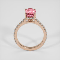 4.03 Ct. Padparadscha Sapphire Ring, 14K Rose Gold 3