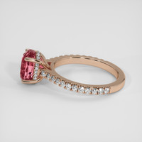 4.03 Ct. Padparadscha Sapphire Ring, 14K Rose Gold 4