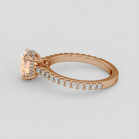 2.04 Ct. Padparadscha Sapphire Ring, 14K Rose Gold 4