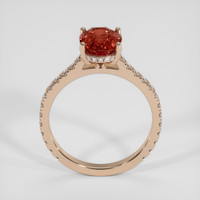3.04 Ct. Padparadscha Sapphire Ring, 18K Rose Gold 3
