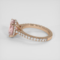 4.13 Ct. Padparadscha Sapphire Ring, 18K Rose Gold 4