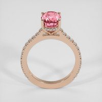 4.03 Ct. Padparadscha Sapphire Ring, 18K Rose Gold 3