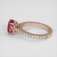 4.03 Ct. Padparadscha Sapphire Ring, 18K Rose Gold 4