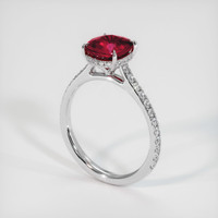 3.36 Ct. Ruby Ring, 10K White Gold 2