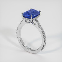4.52 Ct. Blue Sapphire Ring, 14K White Gold 2