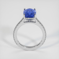 4.52 Ct. Blue Sapphire Ring, 14K White Gold 3