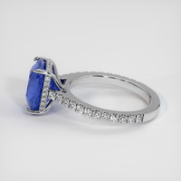 4.52 Ct. Blue Sapphire Ring, 14K White Gold 4