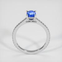 0.99 Ct. Blue Sapphire Ring, 14K White Gold 3