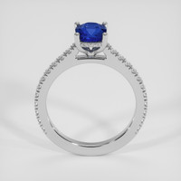 1.50 Ct. Blue Sapphire Ring, 14K White Gold 3