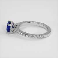 1.50 Ct. Blue Sapphire Ring, 14K White Gold 4
