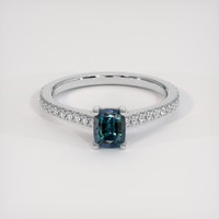 0.55 Ct. Gemstone Ring, 14K White Gold 1