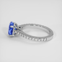 2.57 Ct. Blue Sapphire Ring, 14K White Gold 4