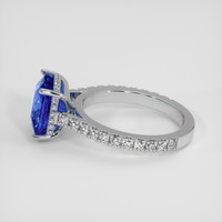 5.01 Ct. Blue Sapphire Ring, 14K White Gold 4