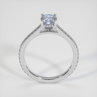 1.29 Ct. Bluish Grey Sapphire Ring, 14K White Gold 3
