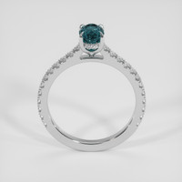 0.96 Ct. Greenish Blue to Purple Alexandrite Ring, 18K White Gold 3
