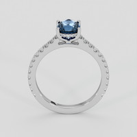 1.27 Ct. Blue Sapphire Ring, 18K White Gold 3
