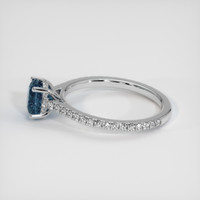 1.30 Ct. Sapphire Ring, 18K White Gold 4