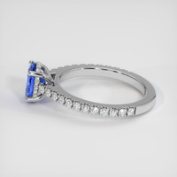 1.60 Ct. Blue Sapphire Ring, 18K White Gold 4