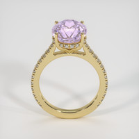6.21 Ct. Pinkish Purple Kunzite Ring, 10K Yellow Gold 3